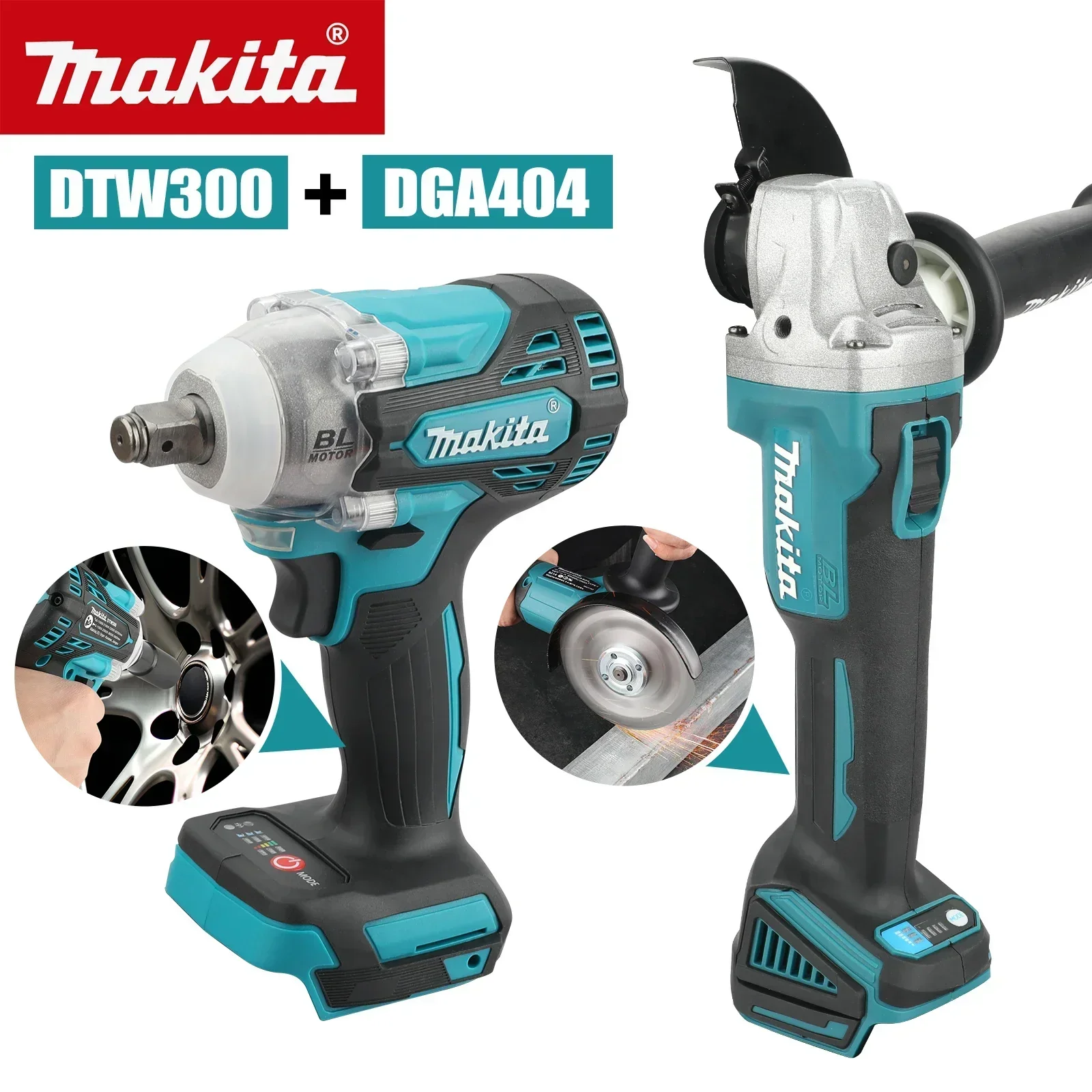 Makita Drill Dtw300 - Zestaw Makita DTW300 lub DGA404: Klucz
