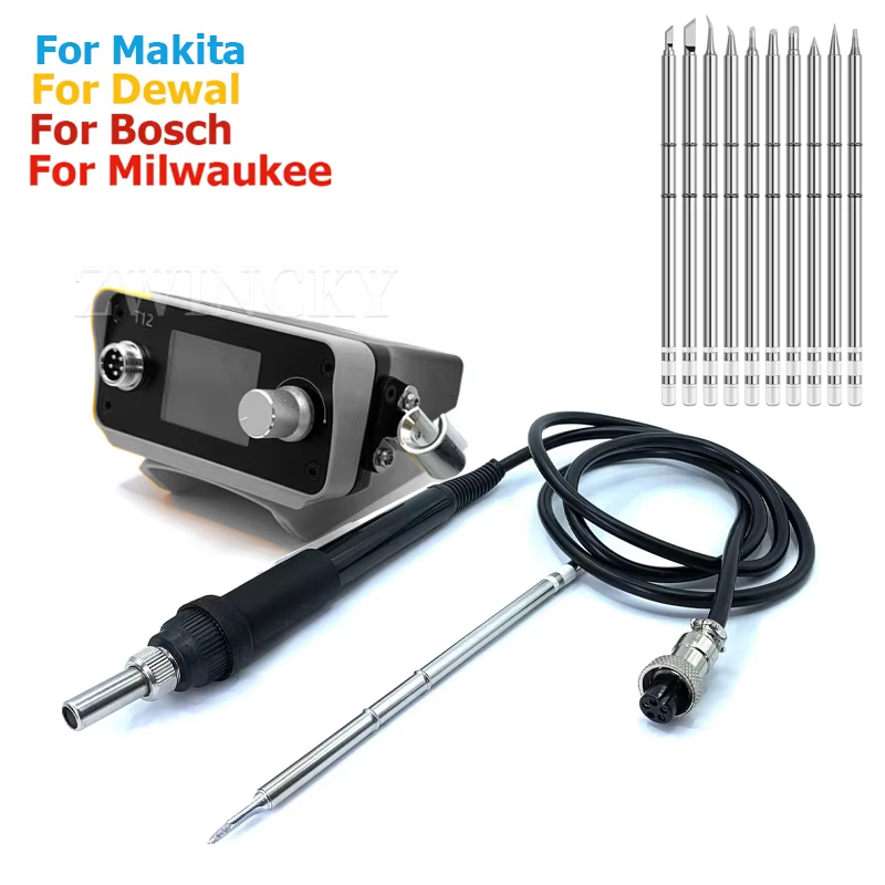 Milwaukee Drill M12 Fuel - Bezprzewodowa stacja lutownicza do akumulatorów Dewalt/Makita/Milwaukee/Bosch,