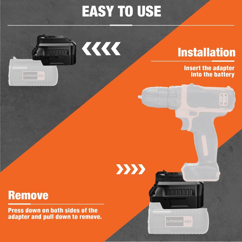 Adapter baterii HAKSINKY BD40B – Black+Decker Tool Cordless recenzja i cena
