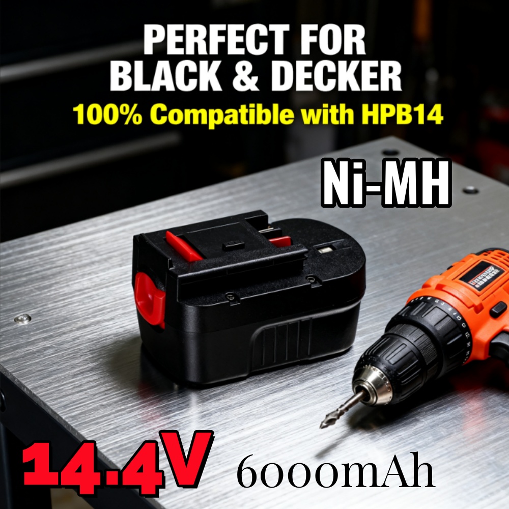 Ulepszona bateria Ni-MH 14,4 V – Black+Decker Tool Cordless recenzja i cena
